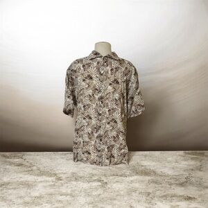 Peter Millar Crown Crafted short-sleeve linen camp shirt Hawaiian Resort Vaca XL